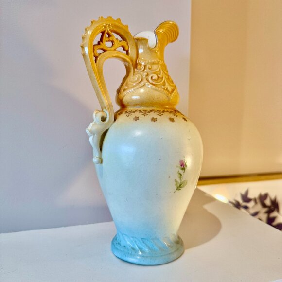 Antique Austrian Colourful Rose Vase - Picture 6 of 10